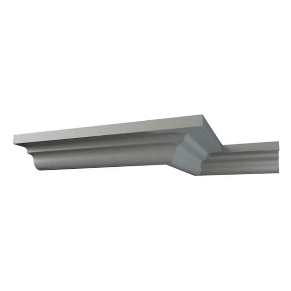 Ekena Millwork Marcus 0.75 in. D x 1 in. W x 12 in. L Polyurethane Crown Moulding Sample