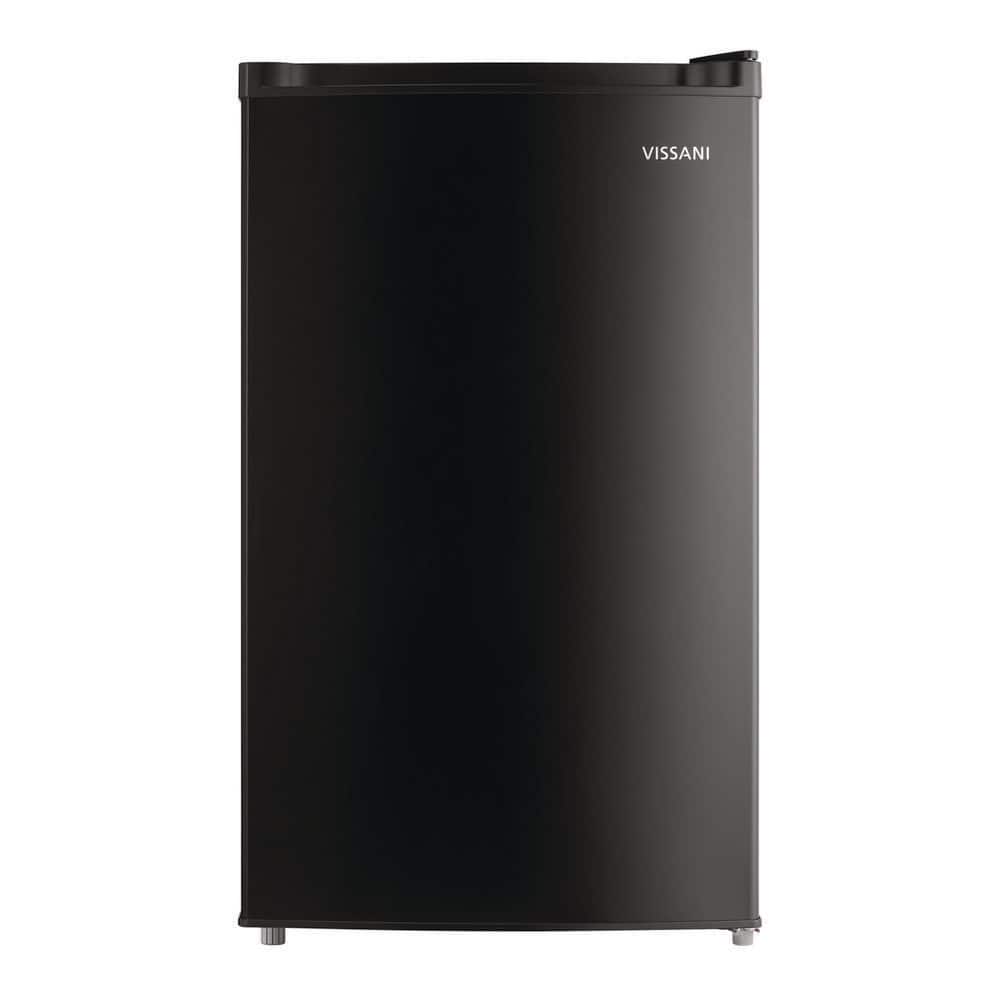 4.4 cu. ft. Mini Refrigerator with 7-Door Racks, Glass Shelves, and Energy Efficiency in Black
