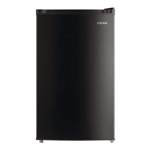 4.4 cu. ft. Mini Refrigerator with 7-Door Racks, Glass Shelves, and Energy Efficiency in Black