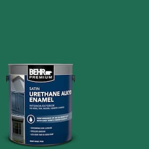 1 gal. #P430-7 Sparkling Emerald Urethane Alkyd Satin Enamel Interior/Exterior Paint