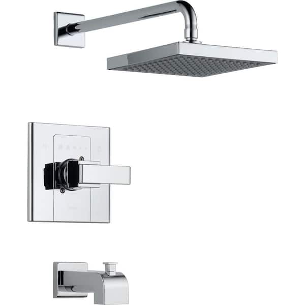 Delta Arzo 1-Handle 1-Spray Tub and Shower Faucet Trim Kit in Chrome (Valve Not Included)