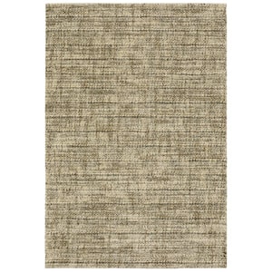 Asbury Beige/Brown 4 ft. x 6 ft. Distressed Abstract Polypropylene Indoor Area Rug