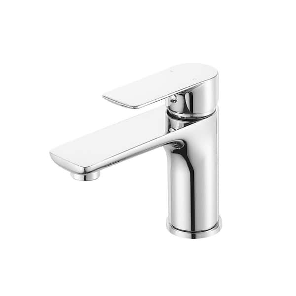 Single Handle Bathroom Sink Faucet with Advanced Aerator in Chrome (1-Pack)