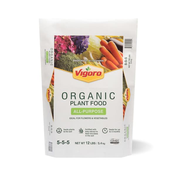Vigoro 12 lbs. Organic All Purpose Plant Food, OMRI Listed, 5-5-5