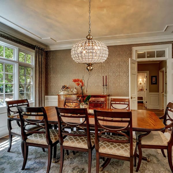 EDISLIVE Allenglade 4-Light 16 in. Unique Antique Bronze Globe