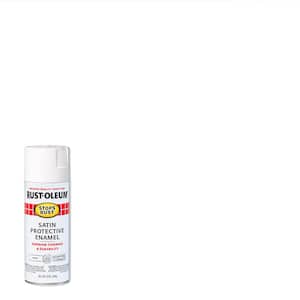 12 oz. Protective Enamel Satin White Spray Paint