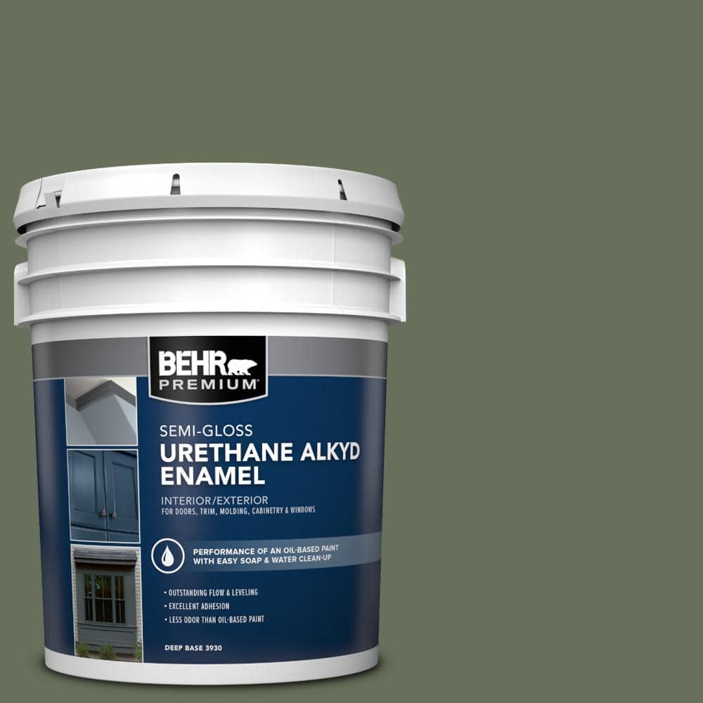 BEHR PREMIUM 5 gal. N3906 Laurel Garland Urethane Alkyd SemiGloss