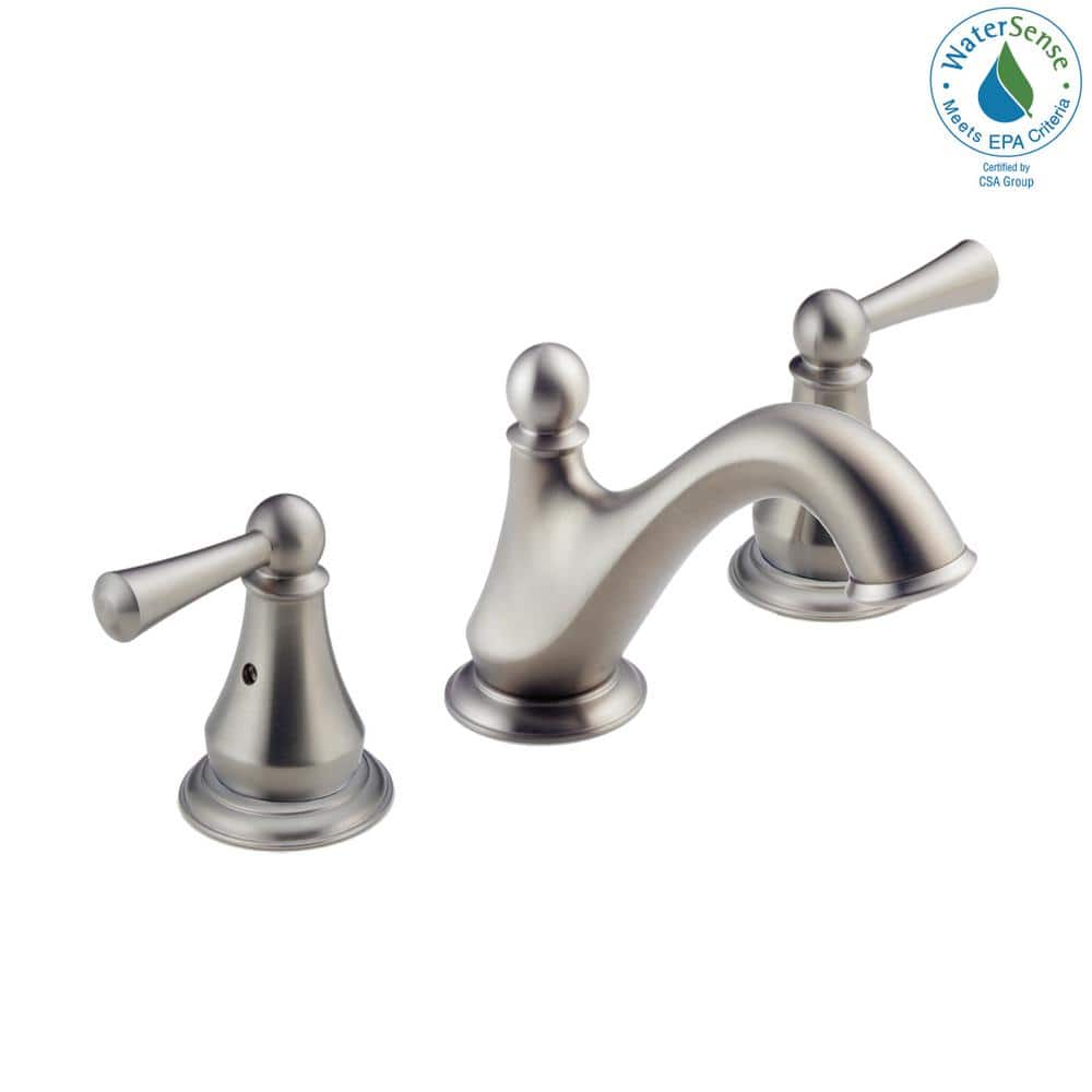 Sleek Modern Widespread 2-Handle Stainless Steel Bathroom Faucet