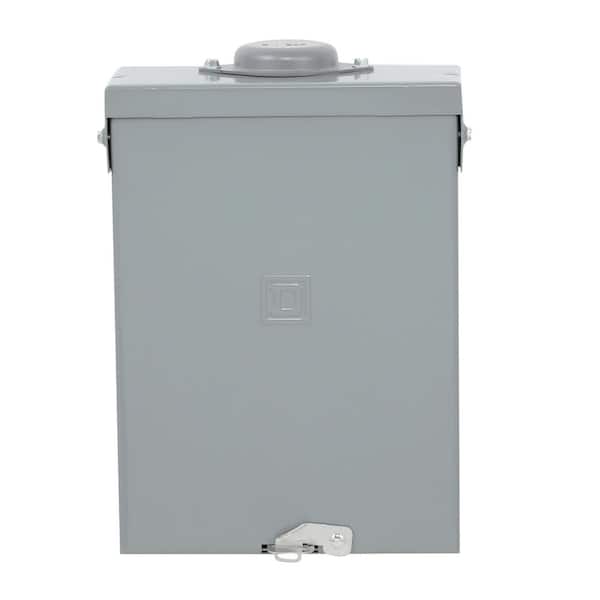 Square D QO 30-Amp 4-Space 8-Circuit Generator Main Breaker Outdoor Manual Transfer Switch
