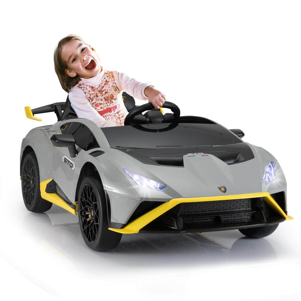 TOBBI 12-Volt Licensed Lamborghini Kids Ride On Car With Remote Control  Electric Kids Drift Car Toy in Green TH17U1017-T01 - The Home Depot