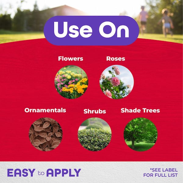 Systemic Insect Control, 16 oz. Concentrate Long Lasting Insecticide for Outdoor Gardening, Makes 16 Gallons