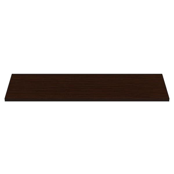 Rubbermaid Black Laminated Wood Shelf 12 in. D x 24 in. L