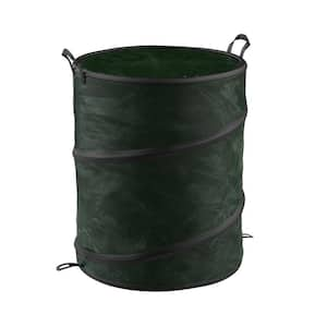 Paris 34 Gal. Green Steel Outdoor Trash Can with Steel Lid and Plastic  Liner 461-304-0005 - The Home Depot