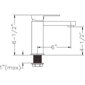 Single-Handle Single-Hole Bathroom Faucet in Brushed Nickel