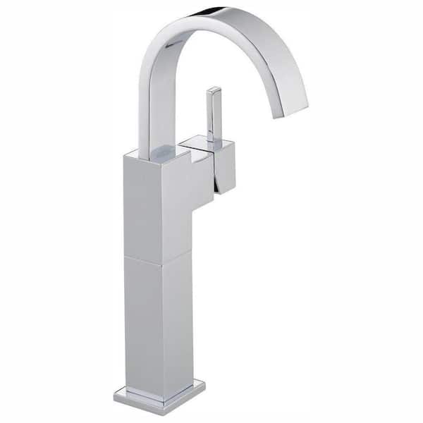 Delta Vero Single Hole Single-Handle Vessel Bathroom Faucet in Chrome