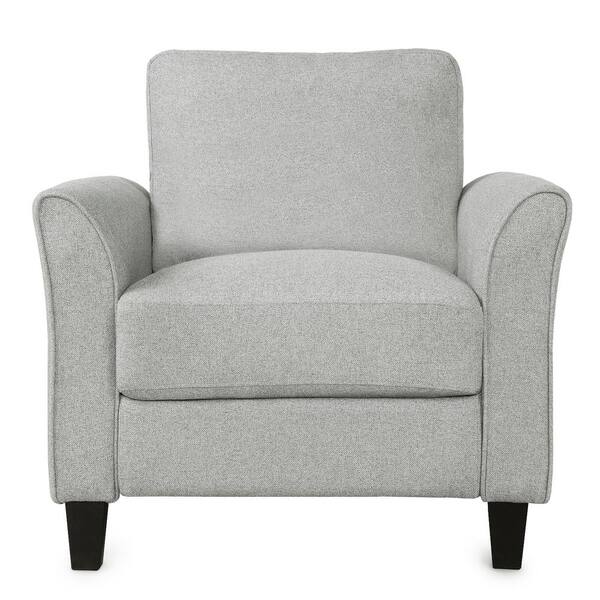 GODEER Light Gray Living Room Furniture Armrest Single Sofa Chair