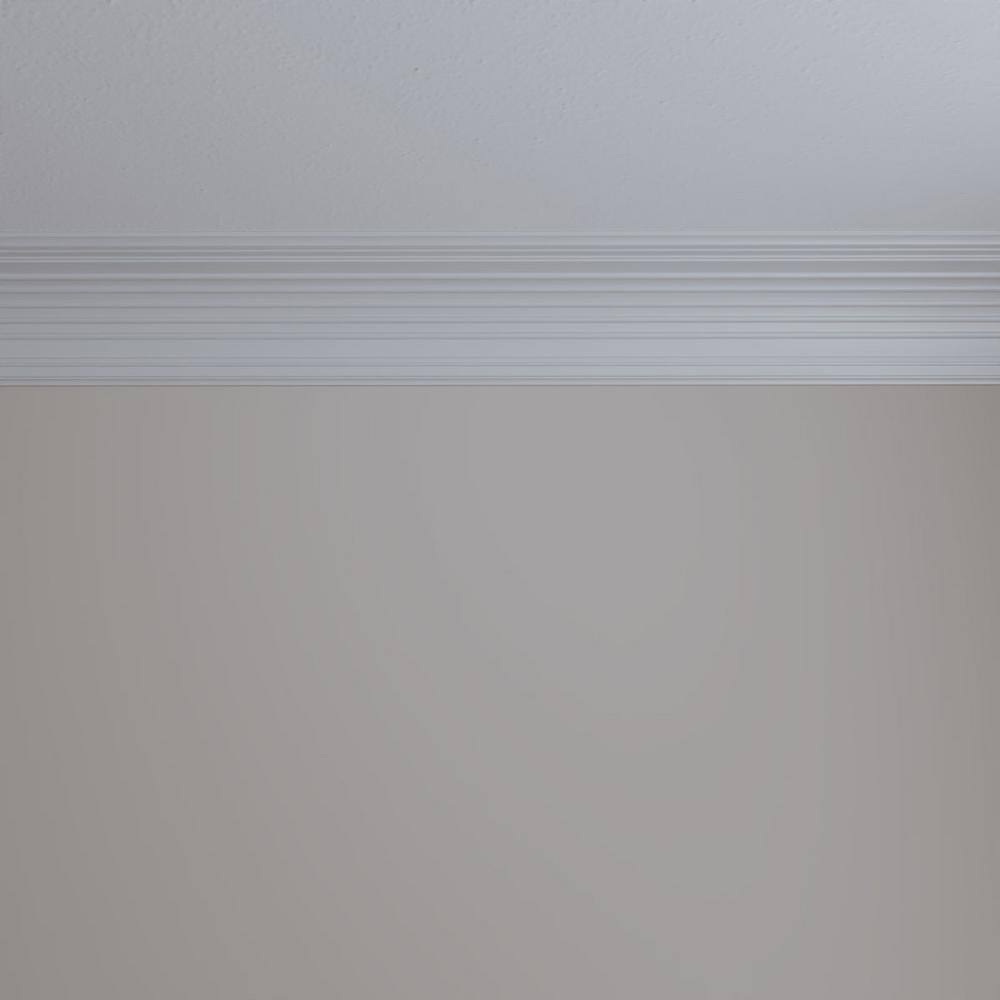 94.5" White Polyurethane Crown Moulding