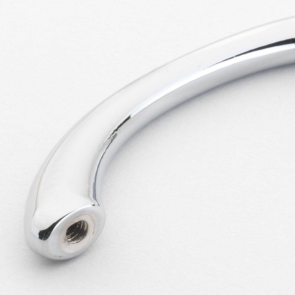 Polished Chrome Modern Cabinet Pulls with Mounting Hardware, Set of 10