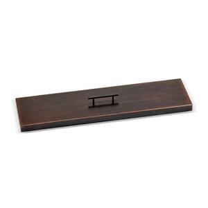 30 in. x 6 in. Linear Oil Rubbed Bronze Cover for Drop-In Fire Pit Pan