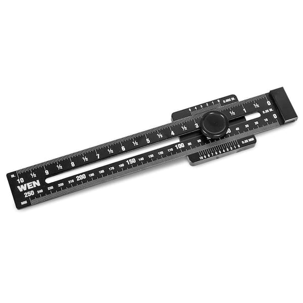 10 in. Aluminum Offset Marking Gauge and Layout Tool with Laser-Etched Scale (ME252R)