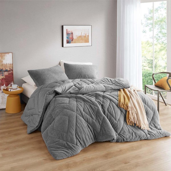 510 Design Kyla 3-Piece Gray Microfiber Full/Queen Comforter