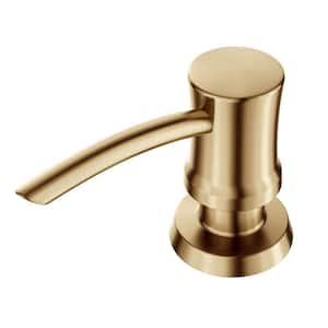 Kitchen Soap and Lotion Dispenser in Brushed Brass