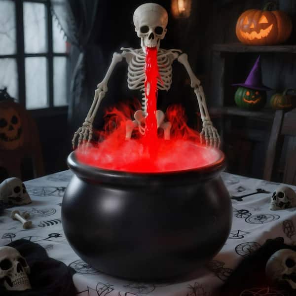OGETFUUR Ultrasonic Mist Maker Fogger with Black Witch Cauldron OGETFUUR Ultrasonic Mist Maker Fogger with Black Witch Cauldron