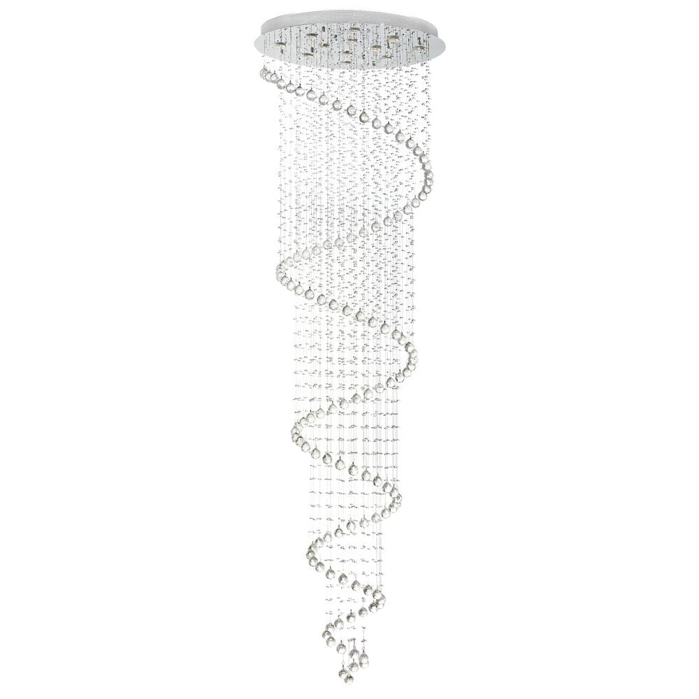 Spiral 12 Light Flush Mount With Chrome Finish price history on PriceWatchPro