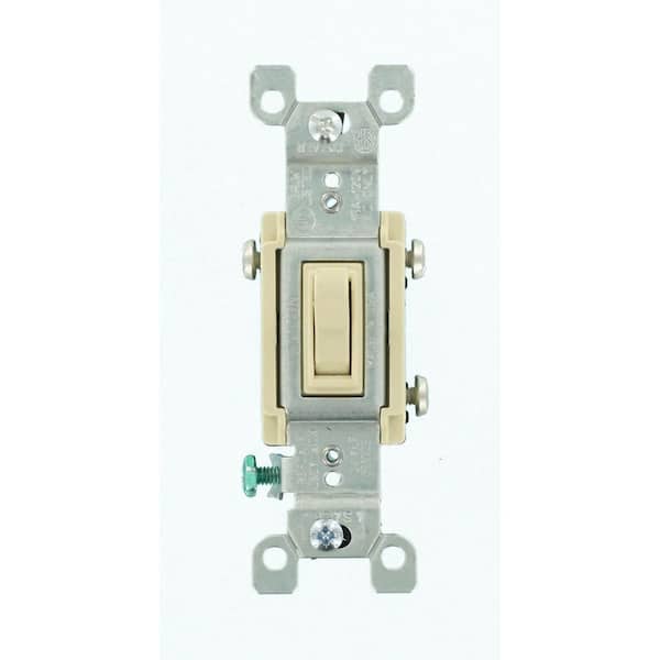15 Amp 3-Way CO/ALR AC Quiet Toggle Switch, White 15 Amp 3-Way CO/ALR AC Quiet Toggle Switch, White