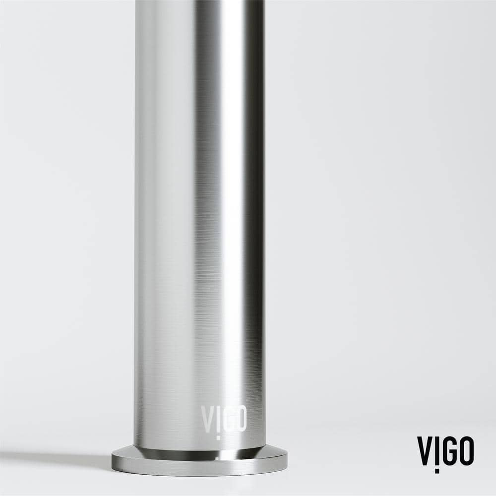 Sterling Vessel Bathroom Faucet with Diamond Knurling in Brushed Nickel