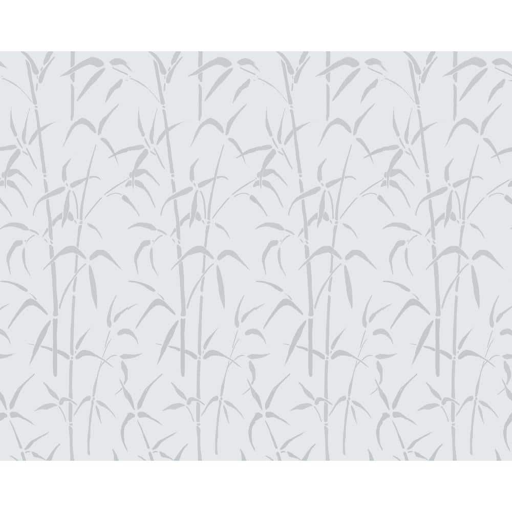 17 in. W x 59 in. H Bamboo Home Decor Static Cling Window Film (2-Pack)