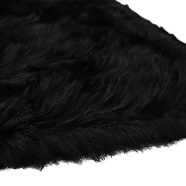 Amazing Rugs "Cozy Collection" Ultra Soft 3 ft. x 5 ft. Black Area Rug
