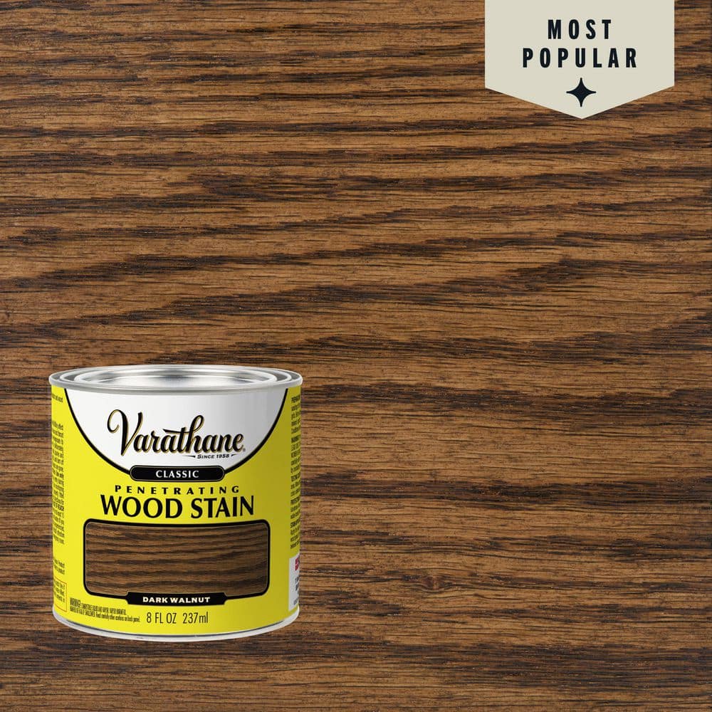 Varathane 8 oz. Dark Walnut Classic Wood Interior Stain 339744