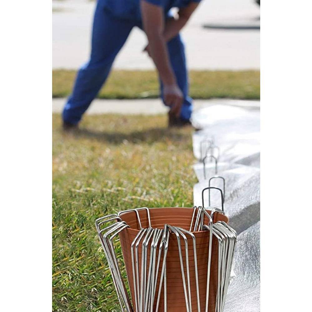 AllThingMetal 6 Inch Heavy Duty Galvanized Garden Stakes