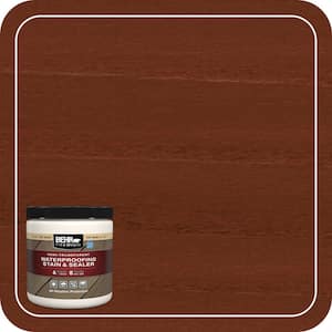 BEHR PREMIUM 8 oz. #SC-112 Barn Red Solid Color Waterproofing Exterior ...