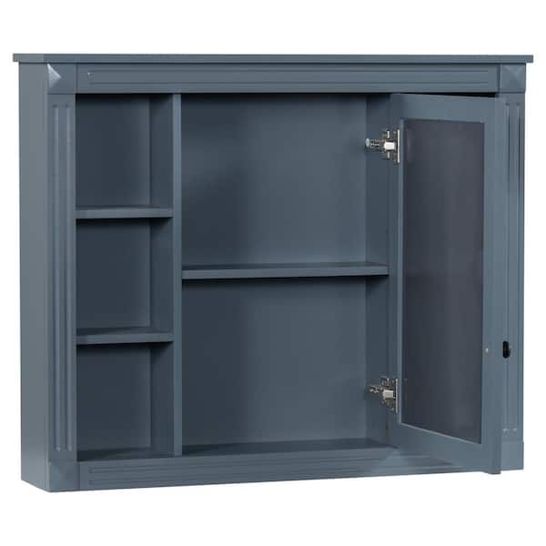 35 in. W x 28.7 in. H Rectangular MDF Medicine Cabinet with Mirror