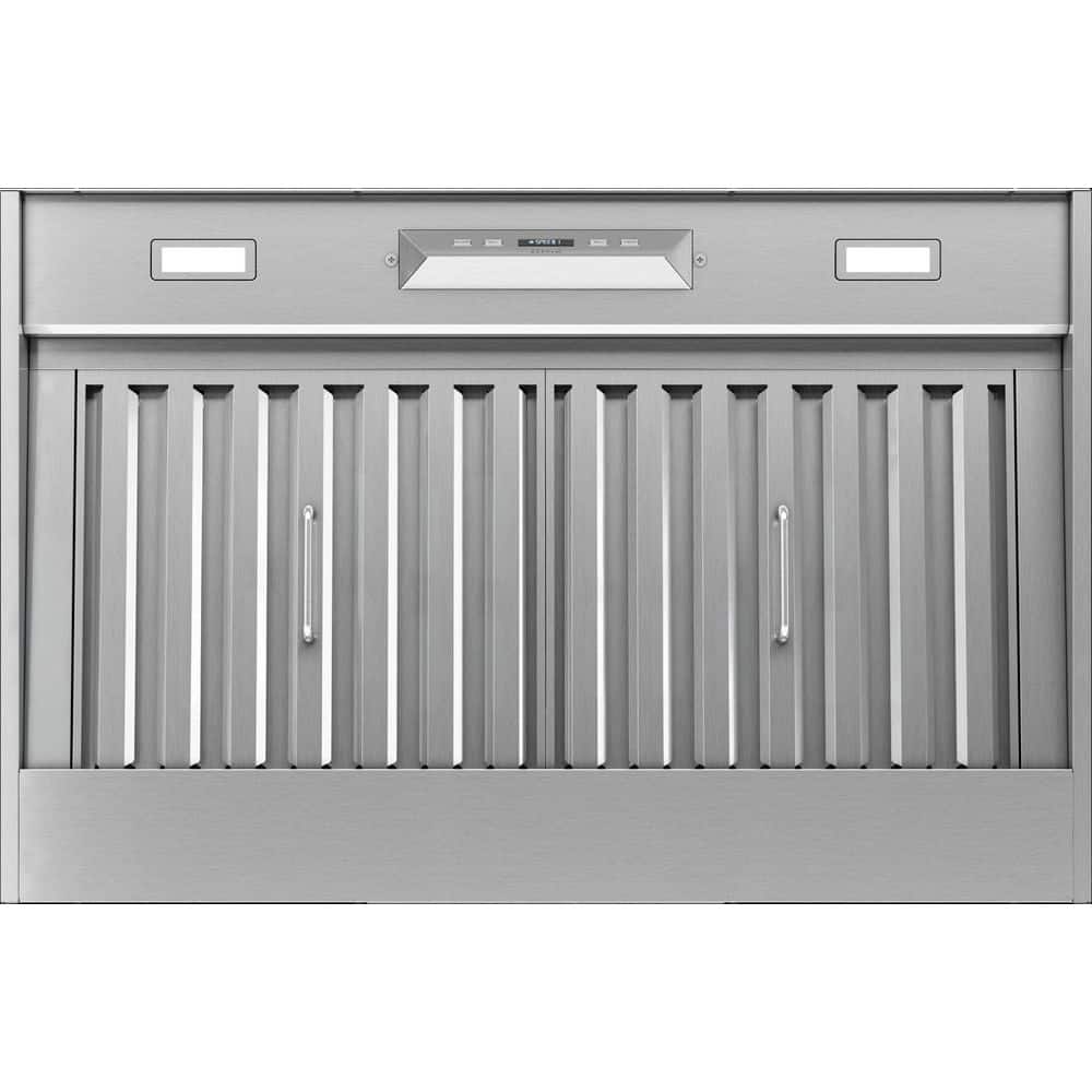 Monsoon II 36 in. 650 CFM Ducted Insert Mount Range Hood with LED Light in Stainless Steel