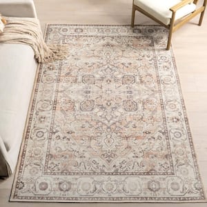 Mylah Cotton Traditional Beige 8 ft. x 10 ft. Traditional Area Rug