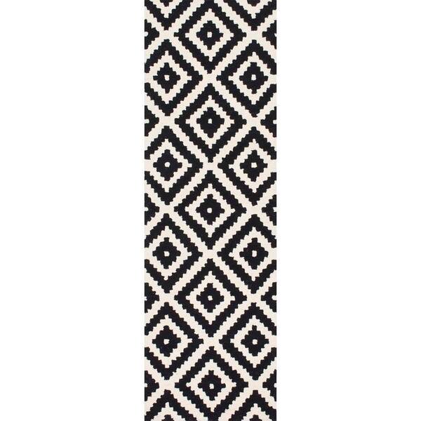 nuLOOM Kellee Contemporary Black 3 ft. x 8 ft. Runner Rug