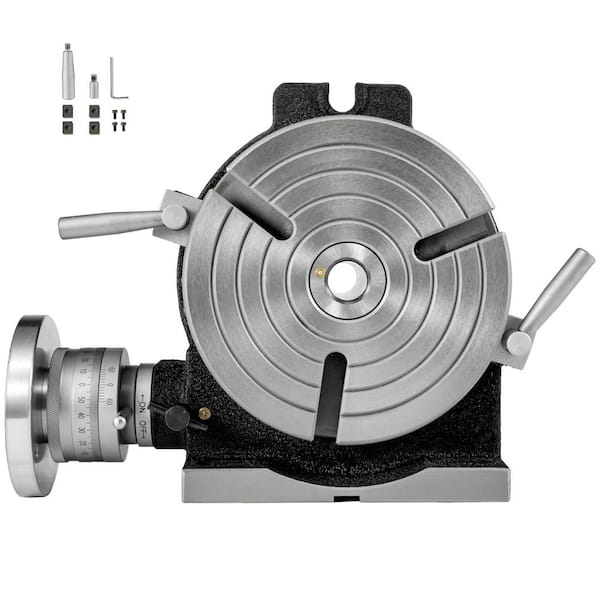 SKYSHALO 8 in. /200 MM Rotary Table, Horizontal Vertical, 3-Slot, MT-3,360° Precision Rotary Table for Milling