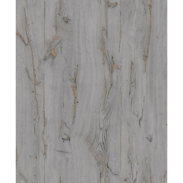 Advantage Jackson Grey Wooden Plank Wallpaper Sample