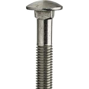 3/8 in. x 8 in. Stainless-Steel Carriage Bolt (10-Pack)