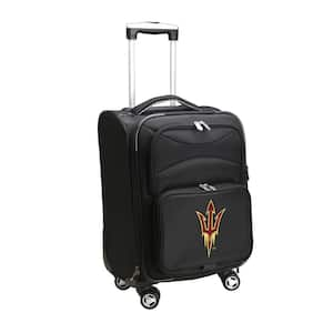 NCAA Arizona State 21 in. Black Carry-On Spinner Softside Suitcase