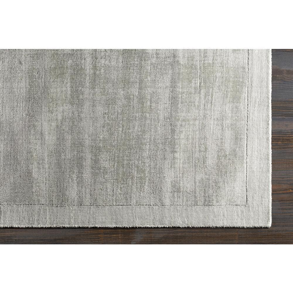 Handmade Gray Wool-Viscose Blend 8' x 10' Stain-Resistant Rug