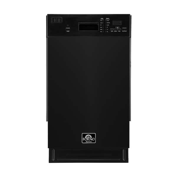 Forno Polo 18 in. Built-in Tall Tub Dishwasher Black