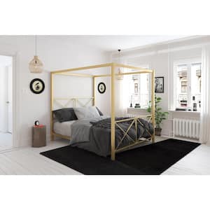 Robin Gold Full Size Canopy Bed