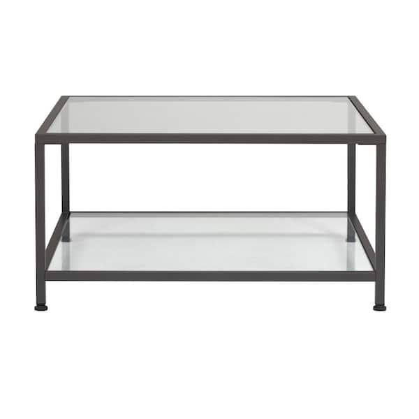 white black metal 2 tier square