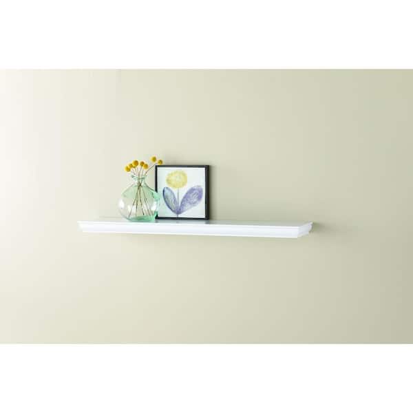 Home Decorators Collection 36 in. L x 8 in. W Profile White Shelf