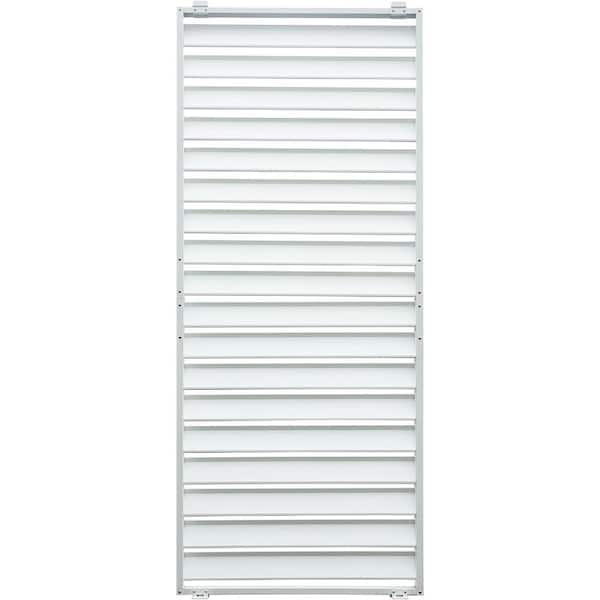 2.94 ft. x 7.11 ft. Outdoor Aluminum Louvered Pergola Screens, Gray (Not Composite)