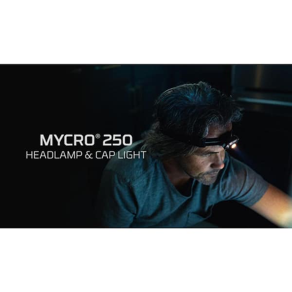 NEBO Mycro 250 Lumens RC Battery LED Headlamp Flashlight NEB-HLP